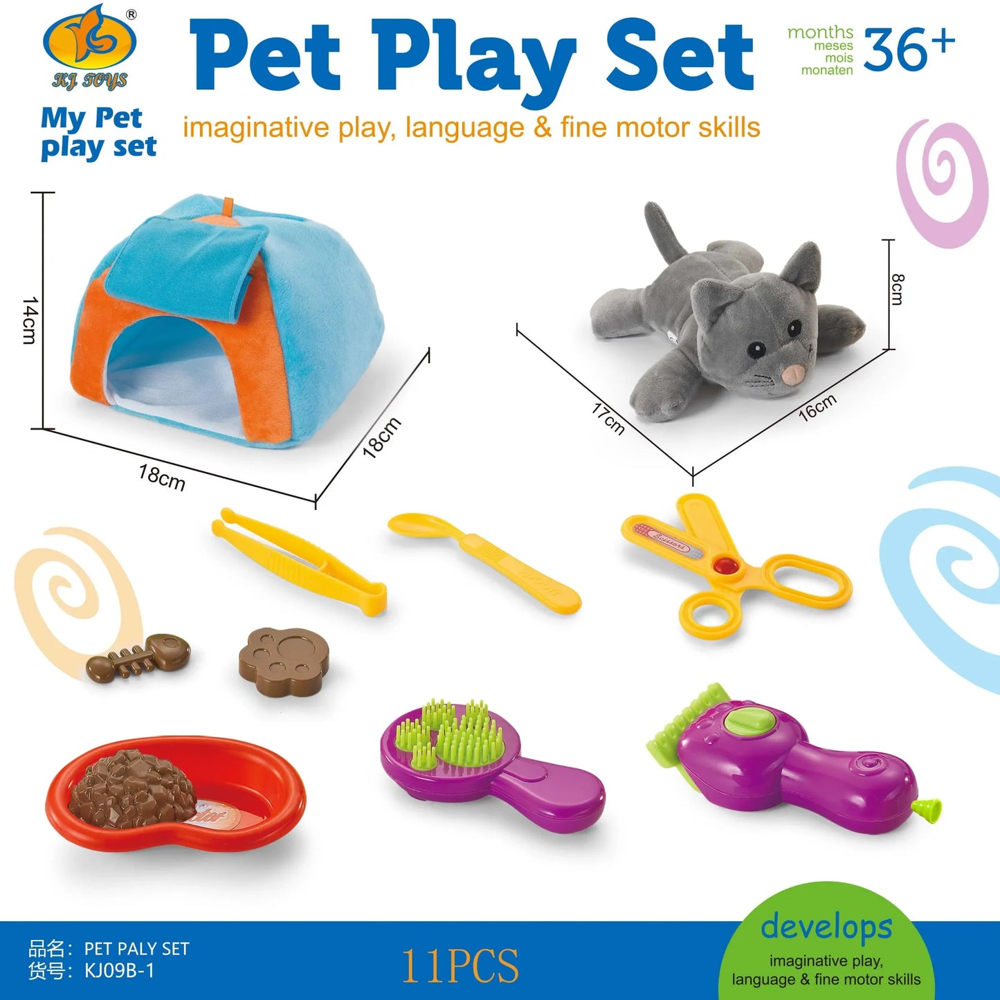 Juego de veterinario y peluquería para perros y/o gato