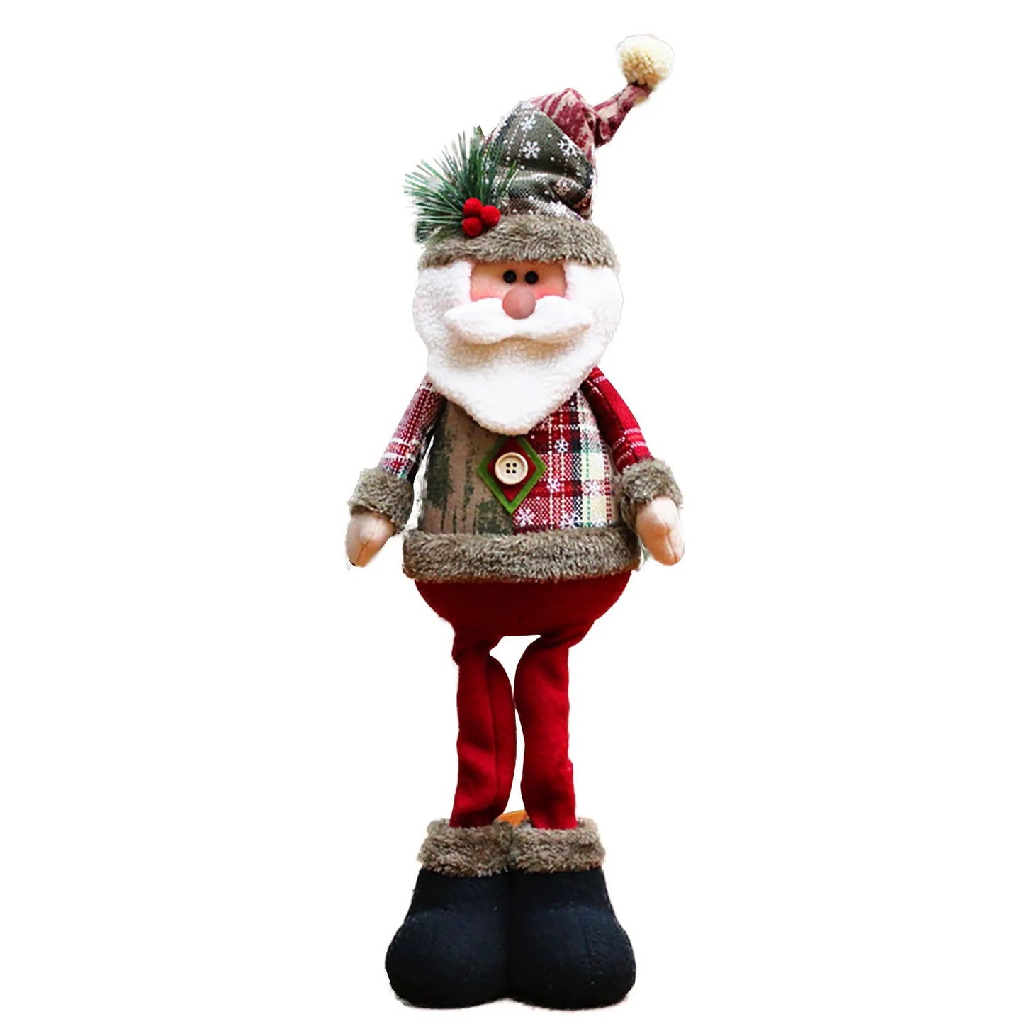3 piezas de muñecos navideños decorativos de Navidad, reno, muñeco de nieve, Viejito Pascuero muñeco de pie, adorno de  Navidad ¡Feliz Navidad!