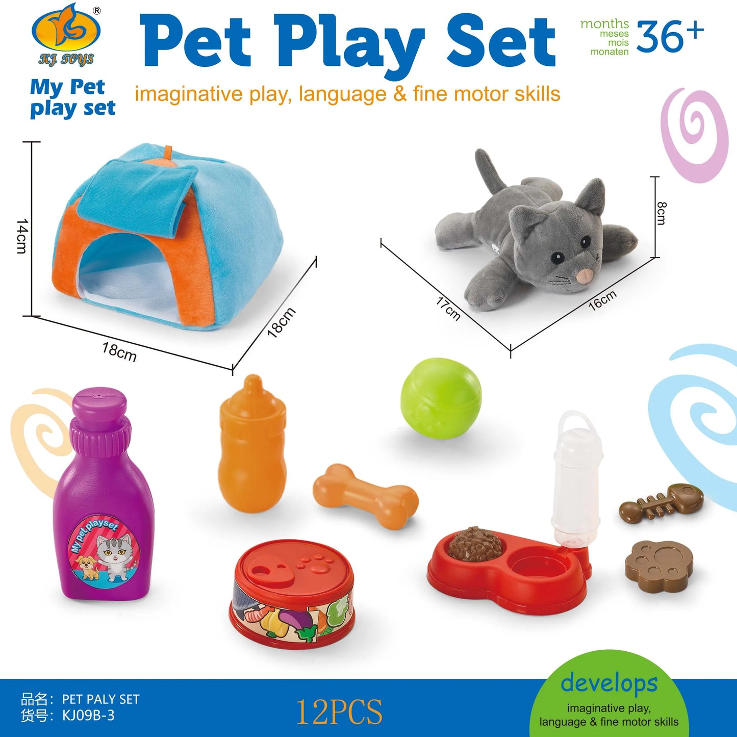 Juego de veterinario y peluquería para perros y/o gato