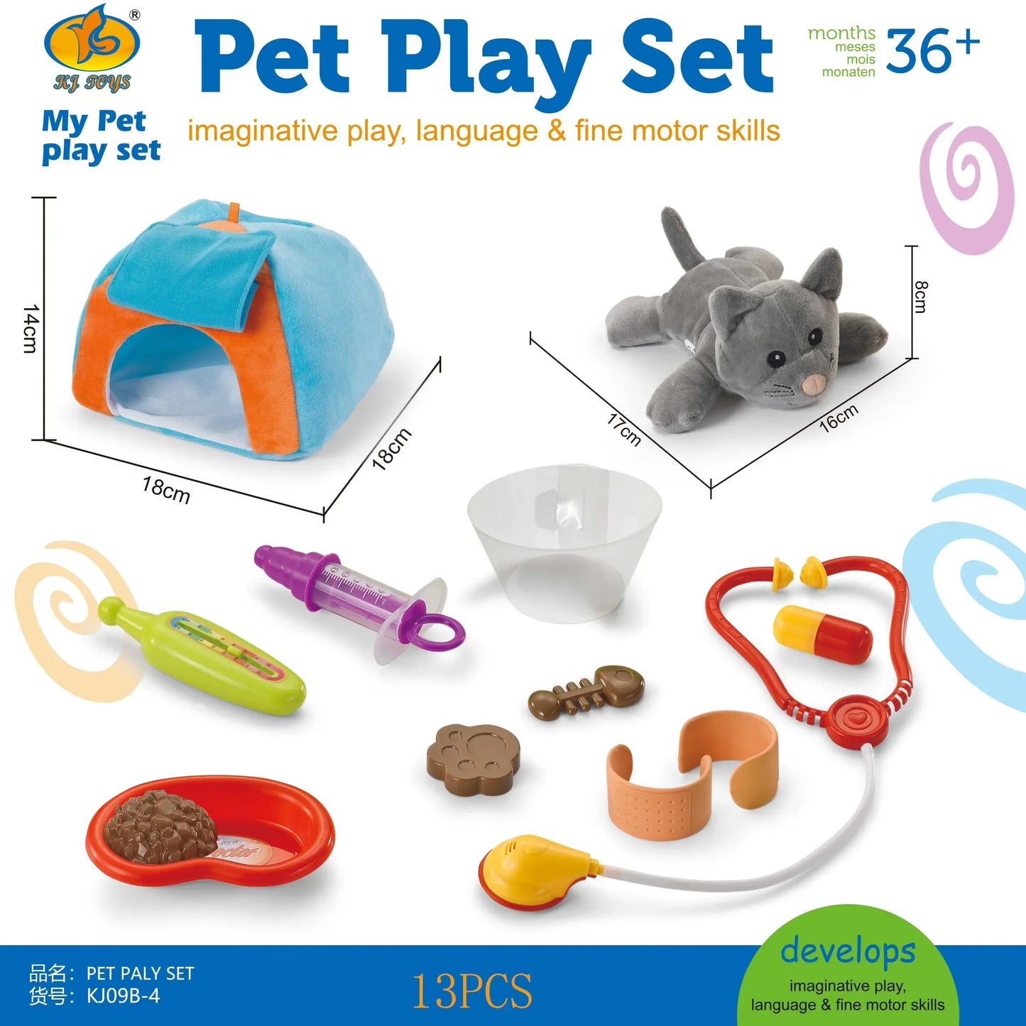 Juego de veterinario y peluquería para perros y/o gato