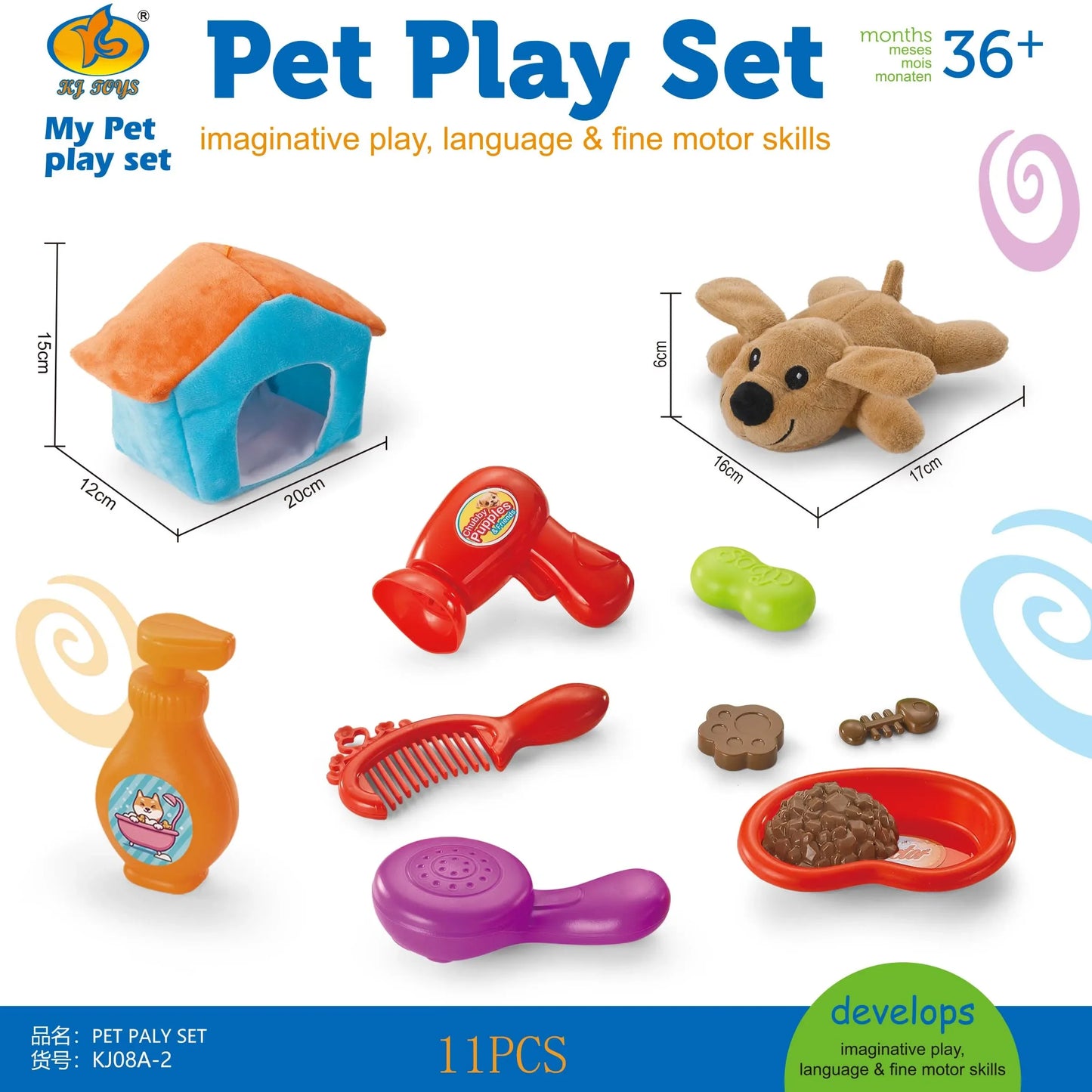Juego de veterinario y peluquería para perros y/o gato
