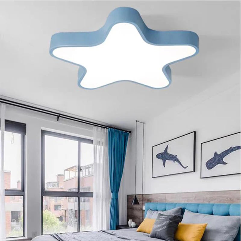 Lámpara de Techo Estrella Infantil | Luz Cálida para Dormitorio de Niños y Niñas