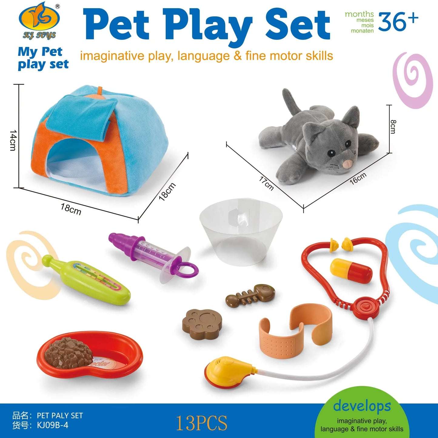 Juego de veterinario y peluquería para perros y/o gato