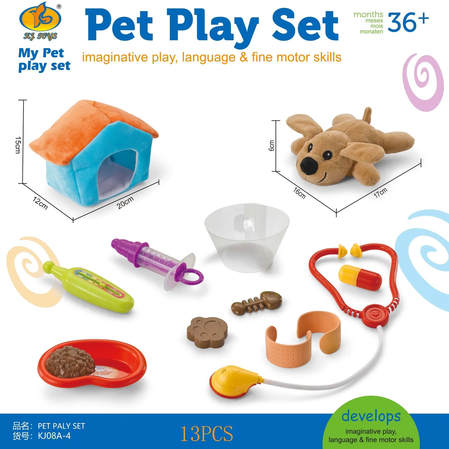 Juego de veterinario y peluquería para perros y/o gato