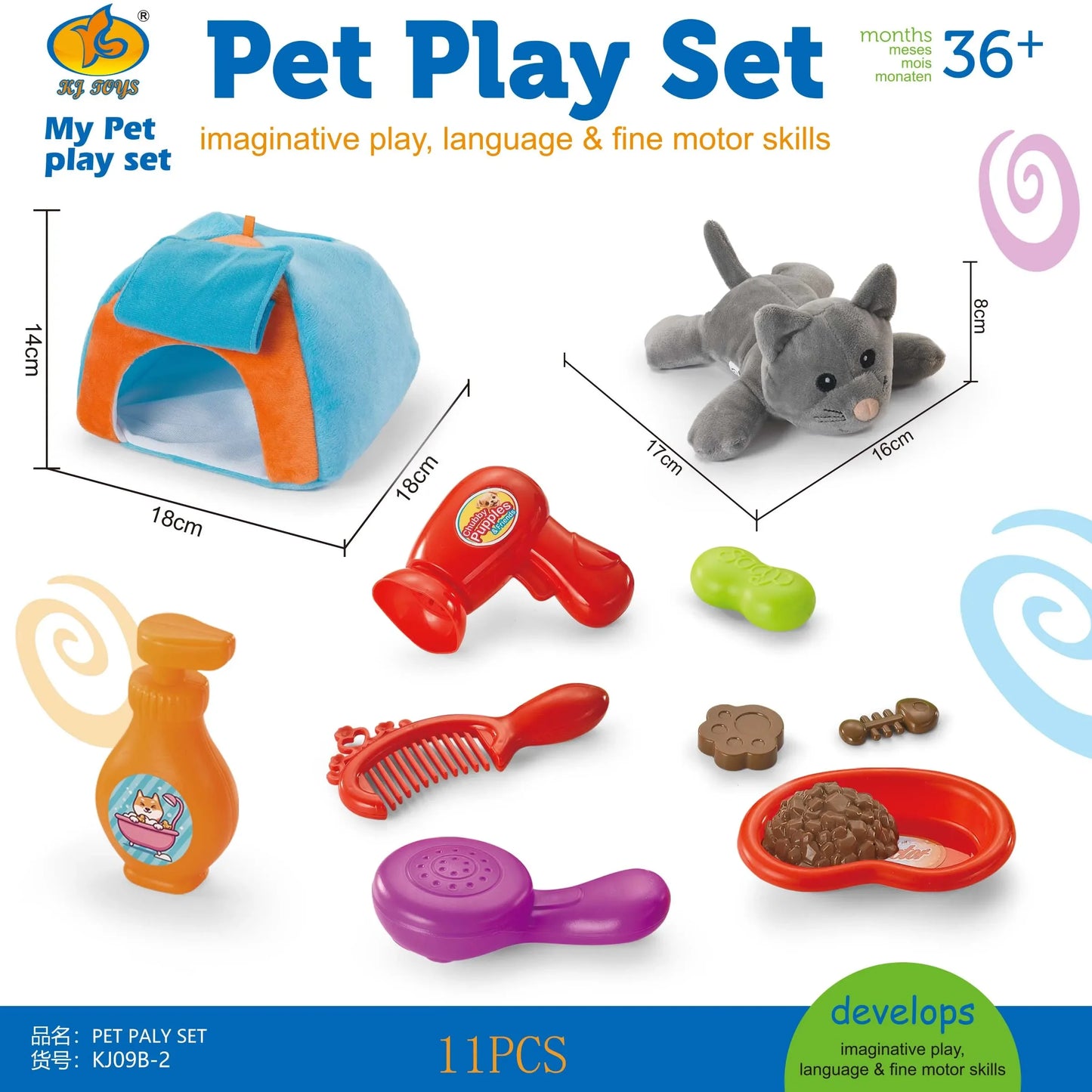 Juego de veterinario y peluquería para perros y/o gato