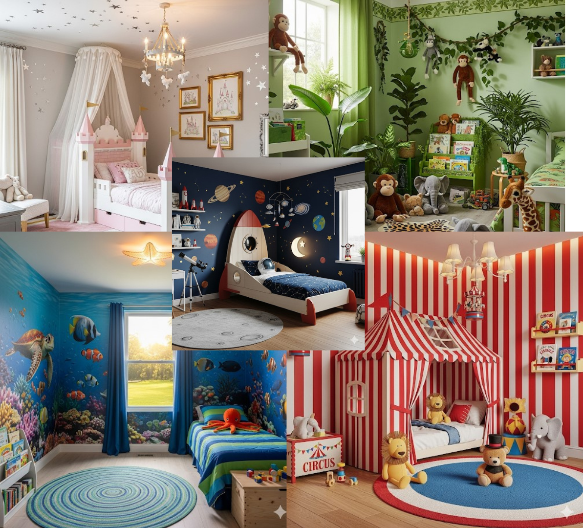 Convierte tu pieza en un espacio mágico: 5 ideas de decoración que a tu hijo le encantarán