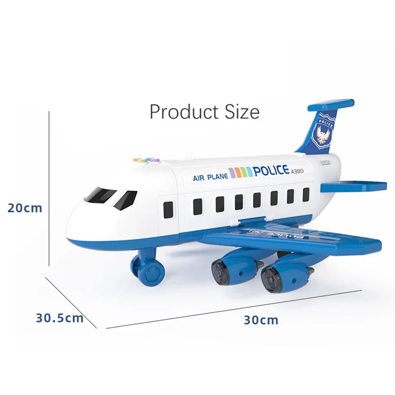 Avión musical con pista de simulación