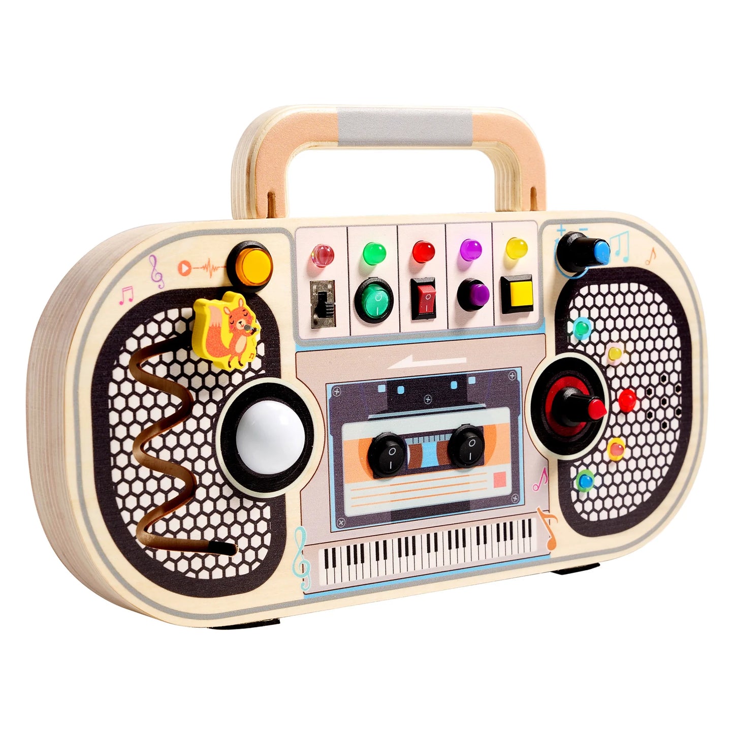 Tablero sensorial de madera Montessori
