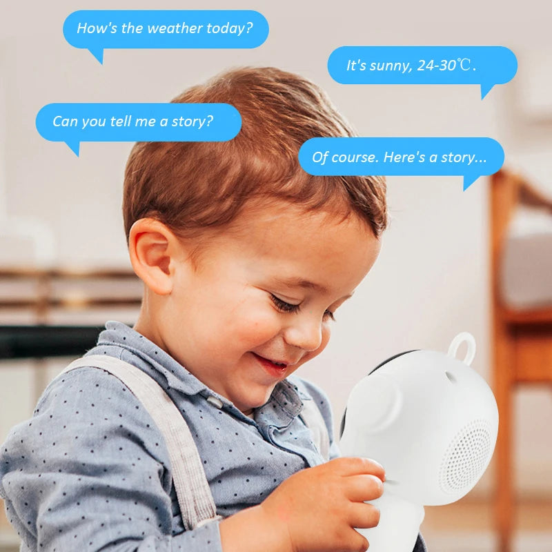 Robot inteligente "Tuya" con inteligencia artificial, WiFi, juguetes educativos para niños con reconocimiento de voz y máquina de aprendizaje educativo interactivo.
