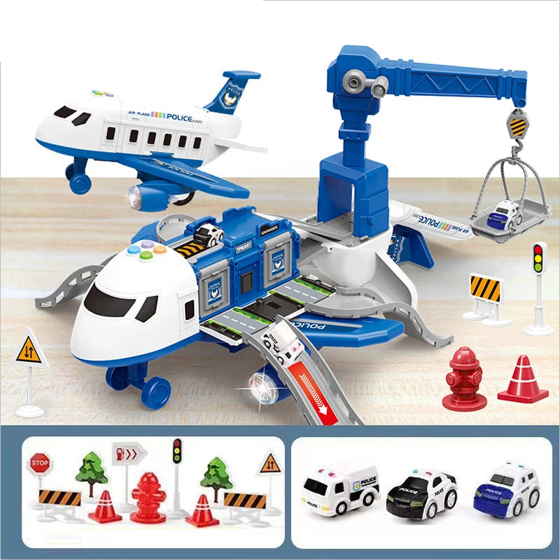 Avión musical con pista de simulación