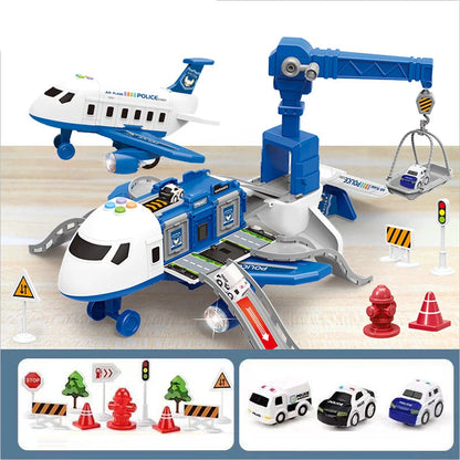 Avión musical con pista de simulación