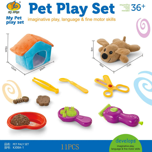 Juego de veterinario y peluquería para perros y/o gato