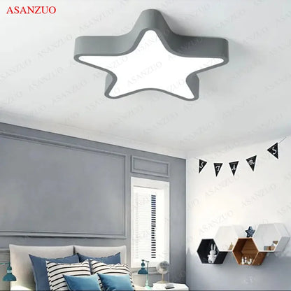Lámparas de techo LED de color con forma de estrella
