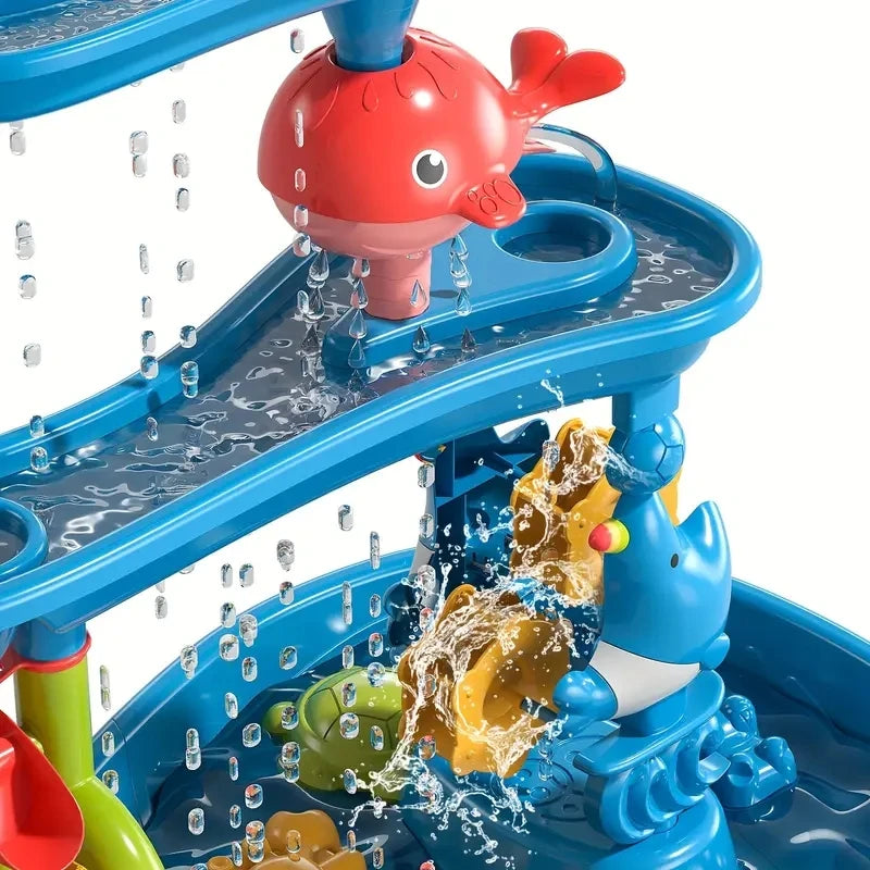 Mesa para niños, juego de agua o  plataforma de arena, juguete multifuncional para interior y exterior.