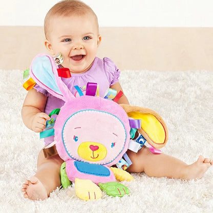 Animal de peluche para bebé,  juguete suave, elefante adorable, sonajeros incorporados, juguete sensorial para recién nacidos, regalos para bebés.