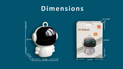 Robot inteligente "Tuya" con inteligencia artificial, WiFi, juguetes educativos para niños con reconocimiento de voz y máquina de aprendizaje educativo interactivo.