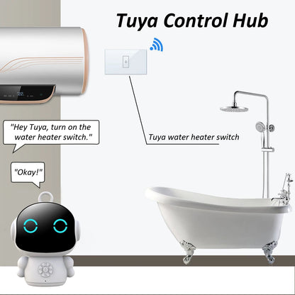 Robot inteligente "Tuya" con inteligencia artificial, WiFi, juguetes educativos para niños con reconocimiento de voz y máquina de aprendizaje educativo interactivo.