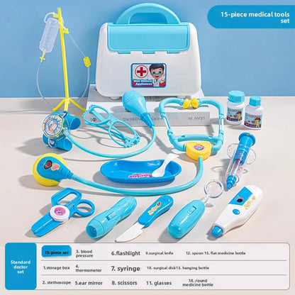 Juego de rol médico, maletín, estetoscopio,  inyecciones, regalo perfecto para niños y niñas.