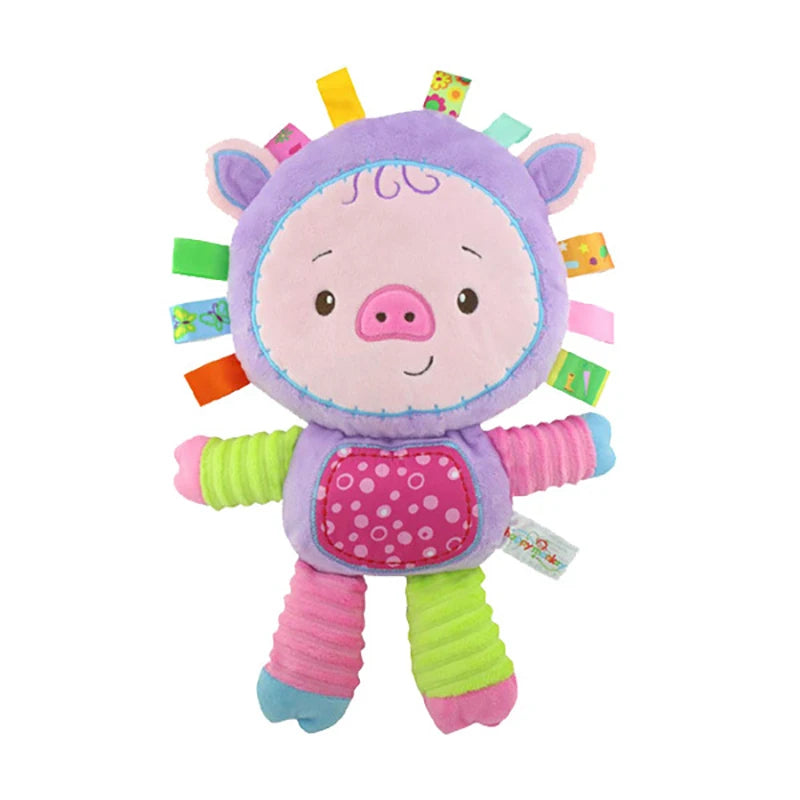 Animal de peluche para bebé,  juguete suave, elefante adorable, sonajeros incorporados, juguete sensorial para recién nacidos, regalos para bebés.