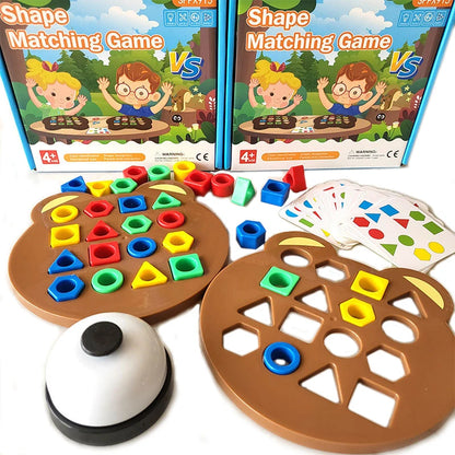 Rompecabezas de colores con formas geométricas, juegos de mesa, juguetes educativos interactivos para niños y niñas.