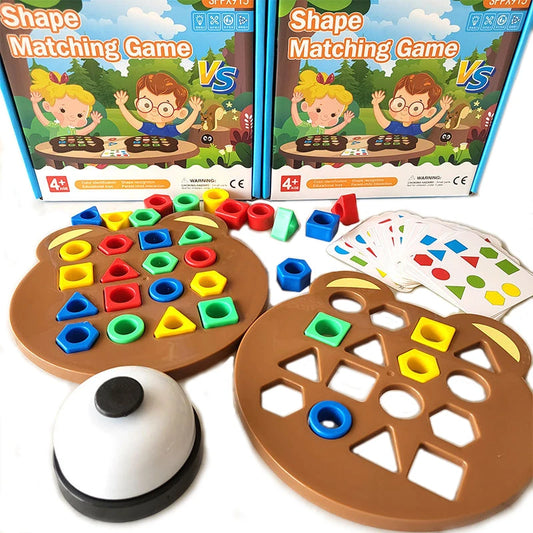 Rompecabezas de colores con formas geométricas, juegos de mesa, juguetes educativos interactivos para niños y niñas.