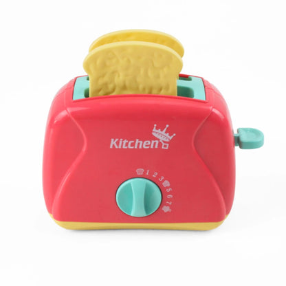 Juego de utensilios de cocina: batidora, tostadora, luces y sonidos, accesorios para niños y niñas, diversión en la cocina.