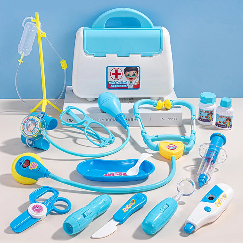 Juego de rol médico, maletín, estetoscopio,  inyecciones, regalo perfecto para niños y niñas.