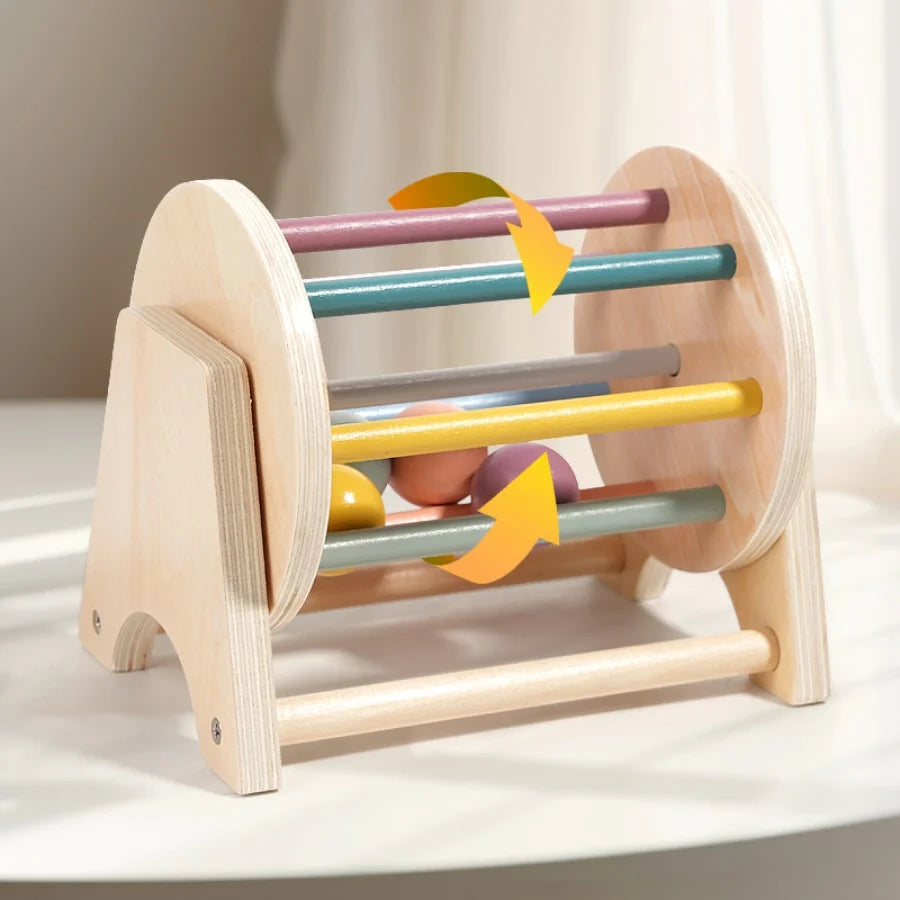 Instrumentos de sonido de madera, campana relajante, buen agarre, juguete apto para morder ,educación infantil.