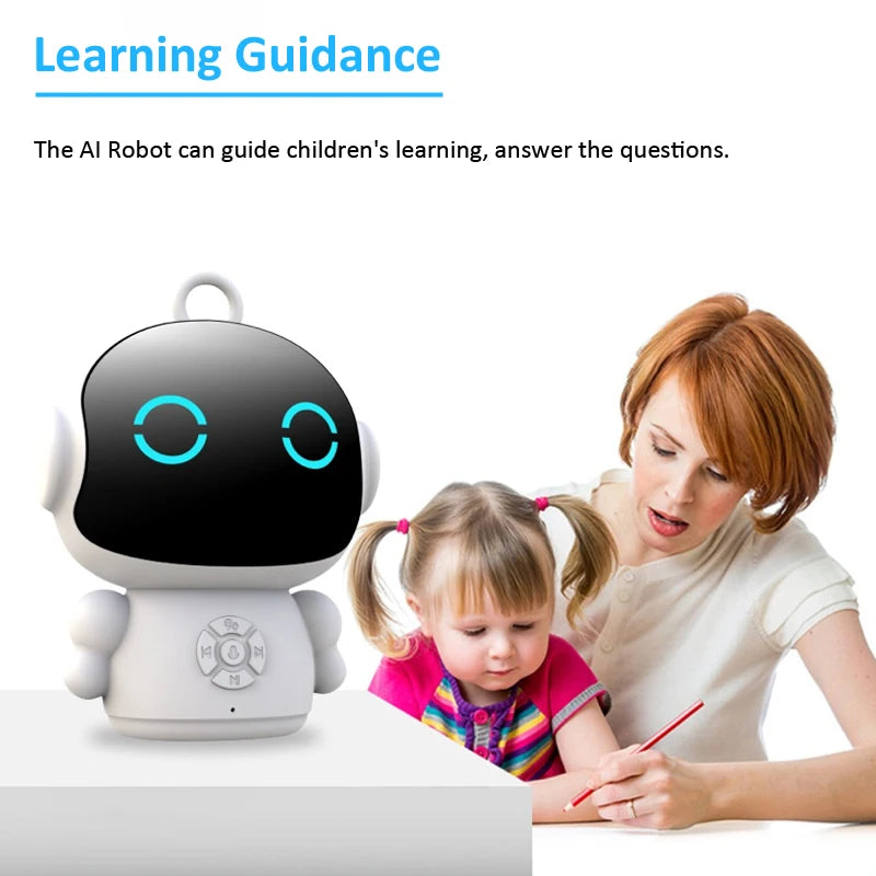 Robot inteligente "Tuya" con inteligencia artificial, WiFi, juguetes educativos para niños con reconocimiento de voz y máquina de aprendizaje educativo interactivo.