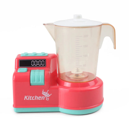 Juego de utensilios de cocina: batidora, tostadora, luces y sonidos, accesorios para niños y niñas, diversión en la cocina.