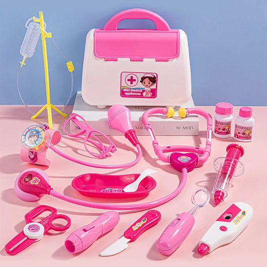 Juego de rol médico, maletín, estetoscopio,  inyecciones, regalo perfecto para niños y niñas.