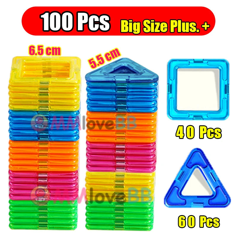 Bloques magnéticos para niños y niñas.